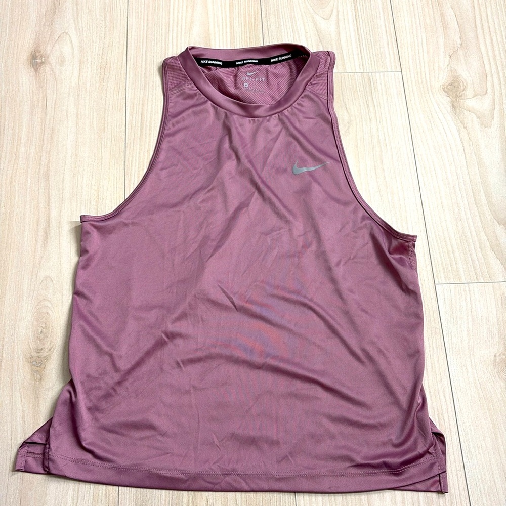 Nike Size Medium Purple Racerback Running Cut Off Shirt